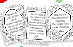 Proverbs - a floral coloring eBook